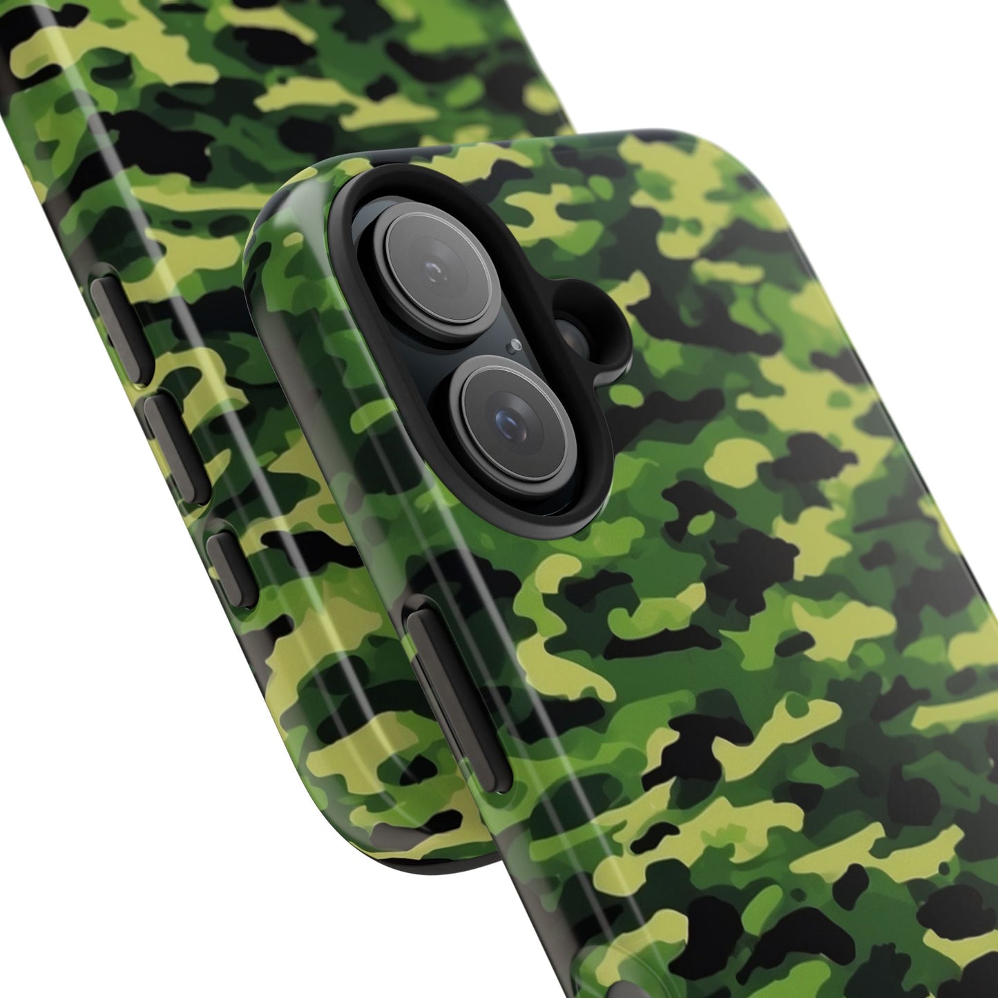 Green Woodland Camouflage – iPhone Case, Sleek and Durable Design - BOGO Cases