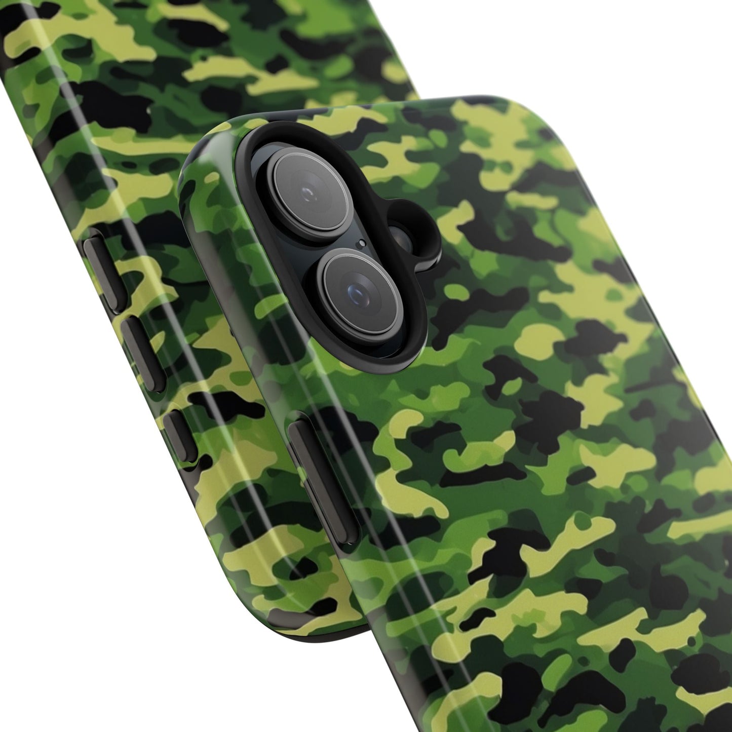 Green Woodland Camouflage – iPhone Case, Sleek and Durable Design - BOGO Cases