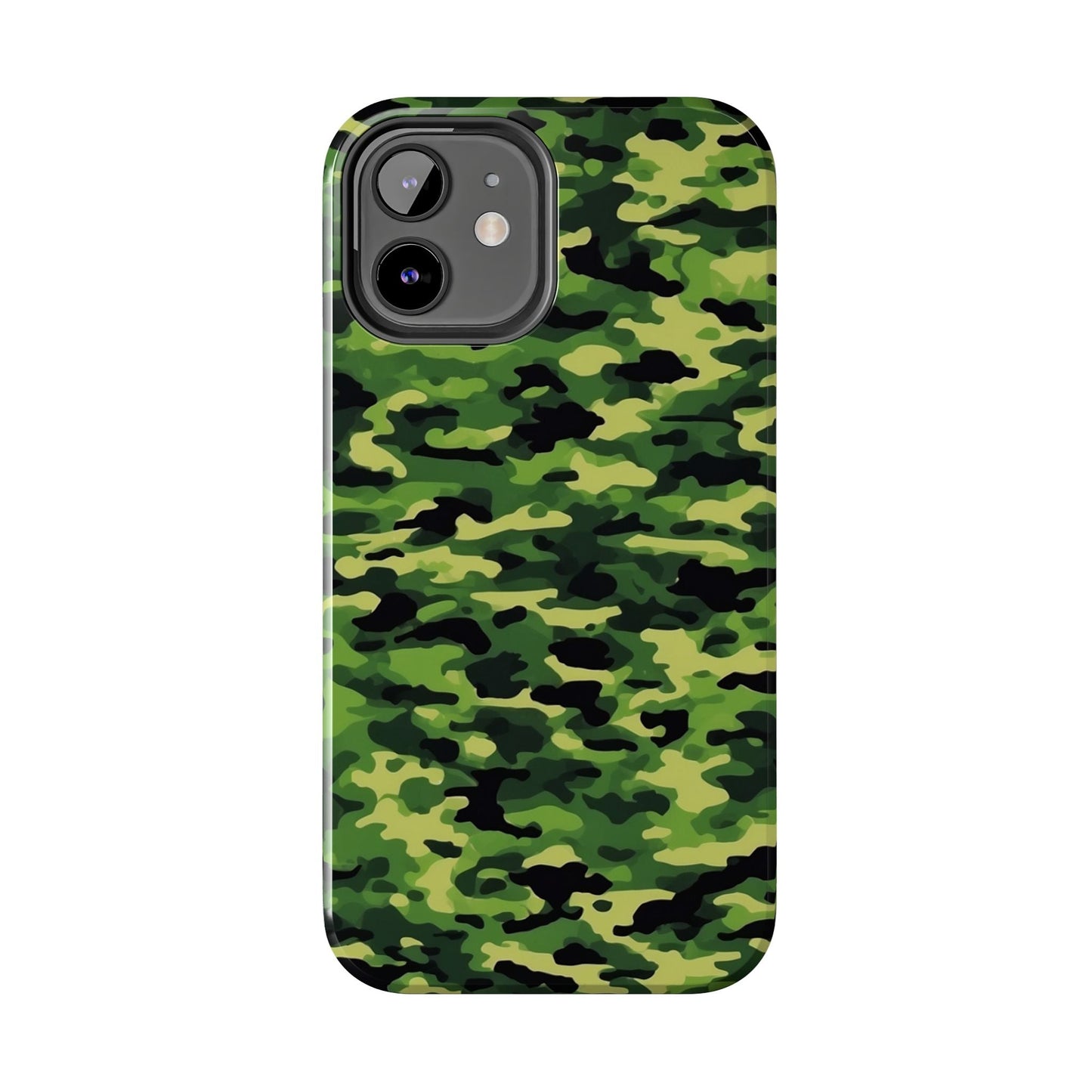 Green Woodland Camouflage – iPhone Case, Sleek and Durable Design - BOGO Cases