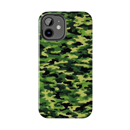 Green Woodland Camouflage – iPhone Case, Sleek and Durable Design - BOGO Cases