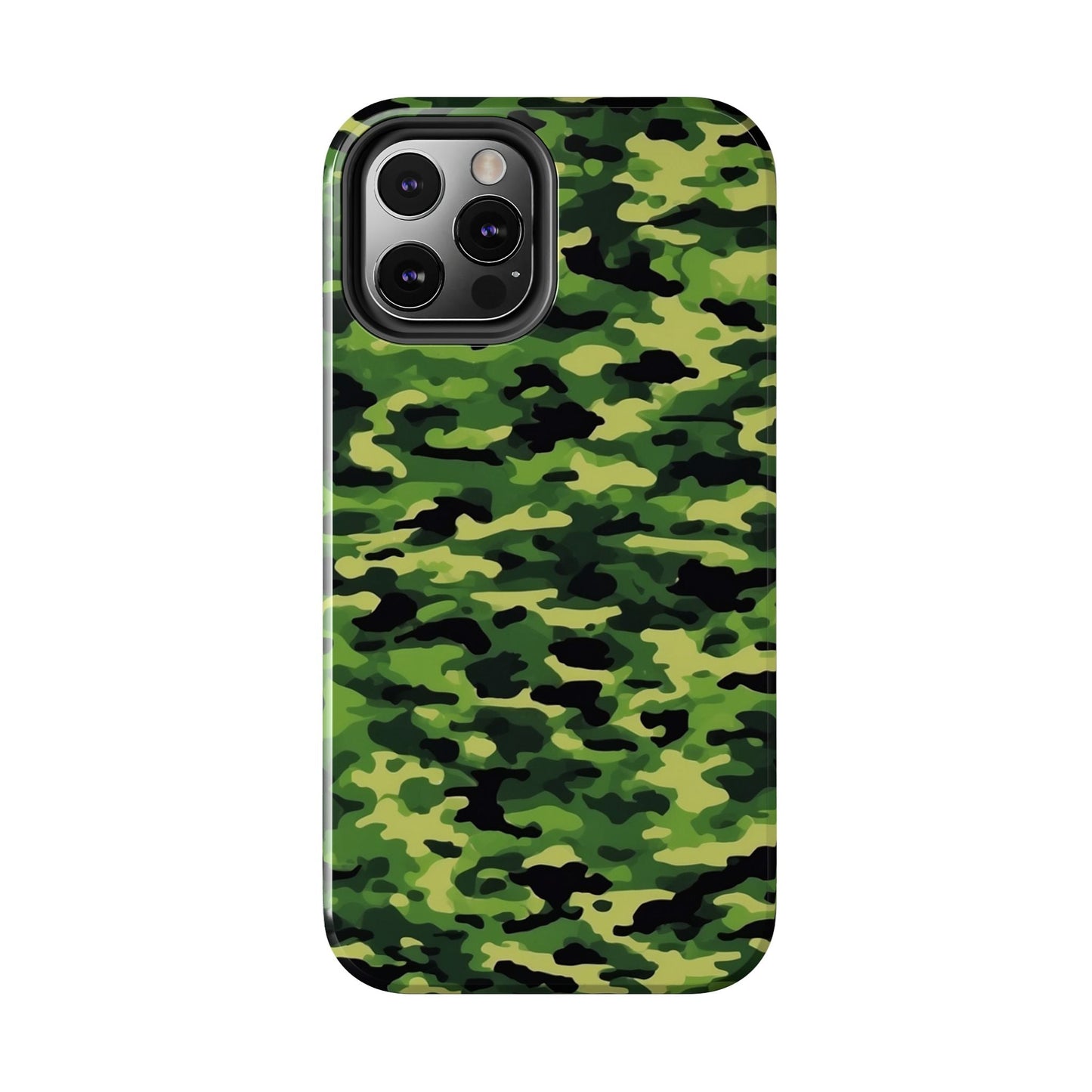 Green Woodland Camouflage – iPhone Case, Sleek and Durable Design - BOGO Cases