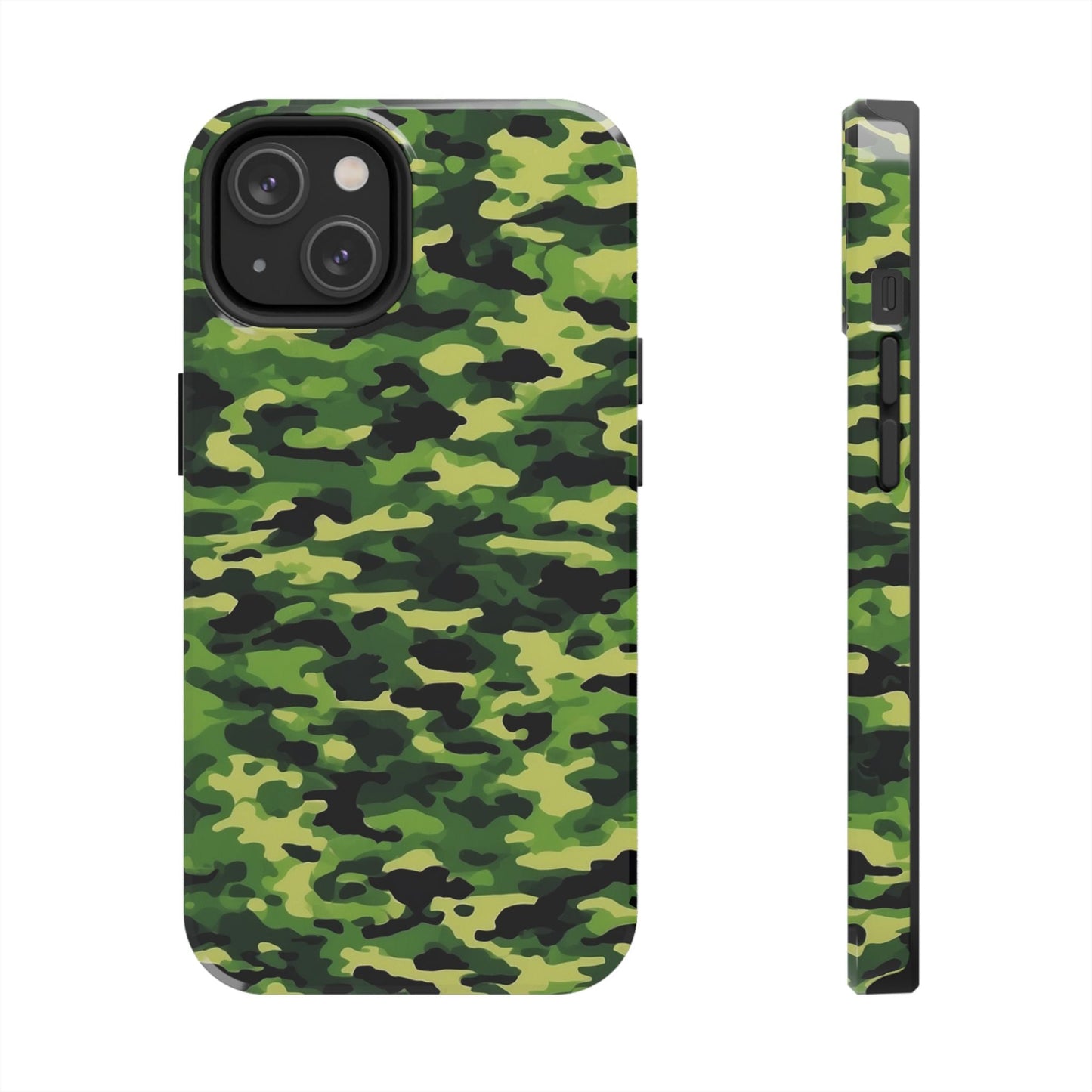 Green Woodland Camouflage – iPhone Case, Sleek and Durable Design - BOGO Cases