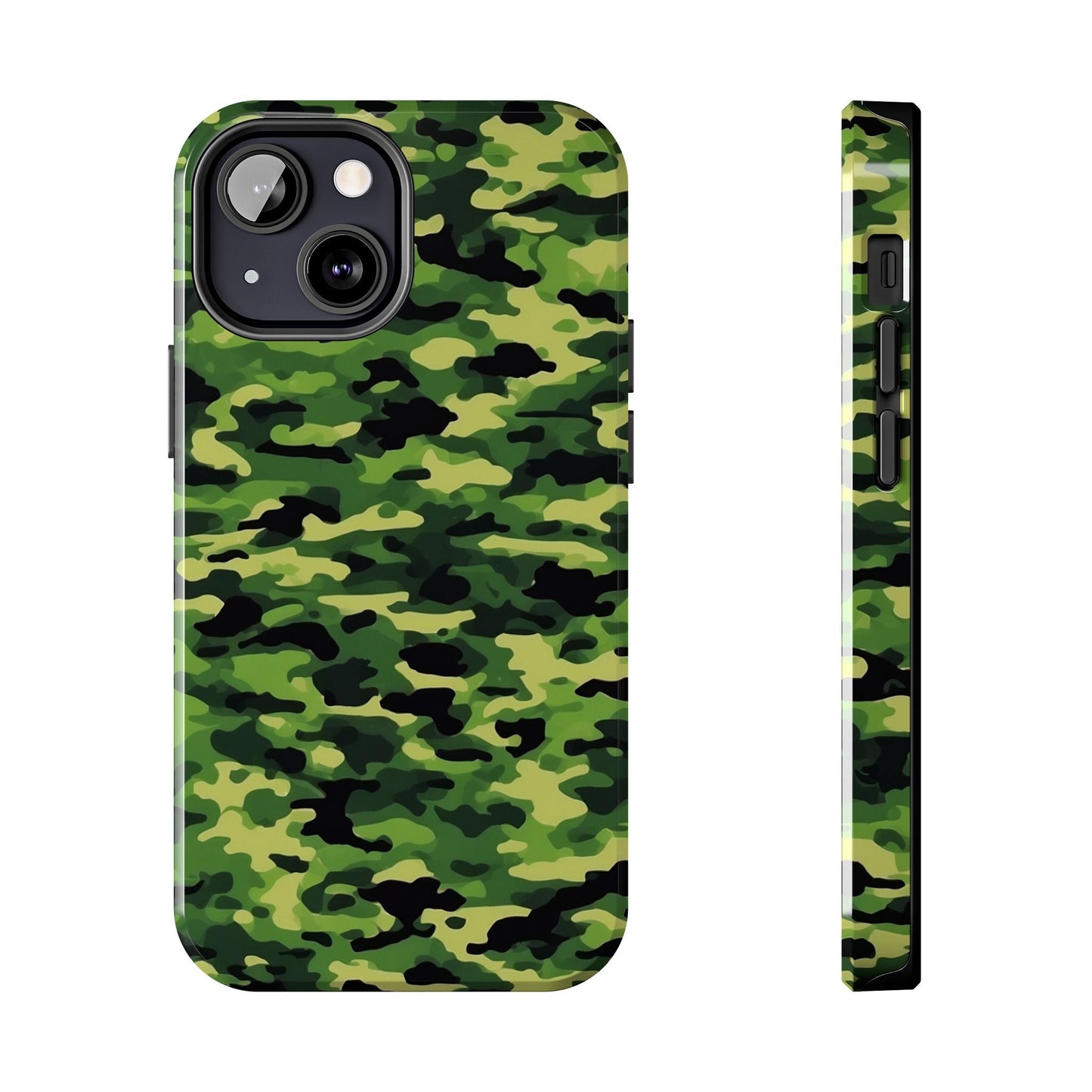 Green Woodland Camouflage – iPhone Case, Sleek and Durable Design - BOGO Cases