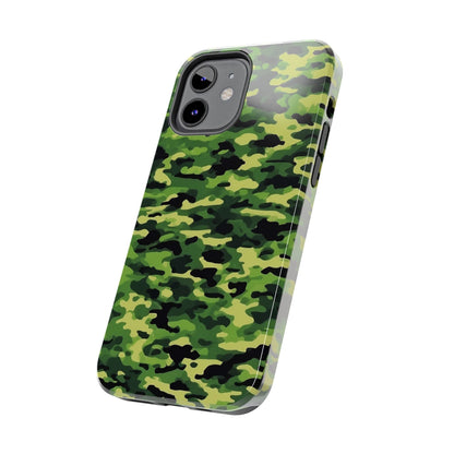 Green Woodland Camouflage – iPhone Case, Sleek and Durable Design - BOGO Cases