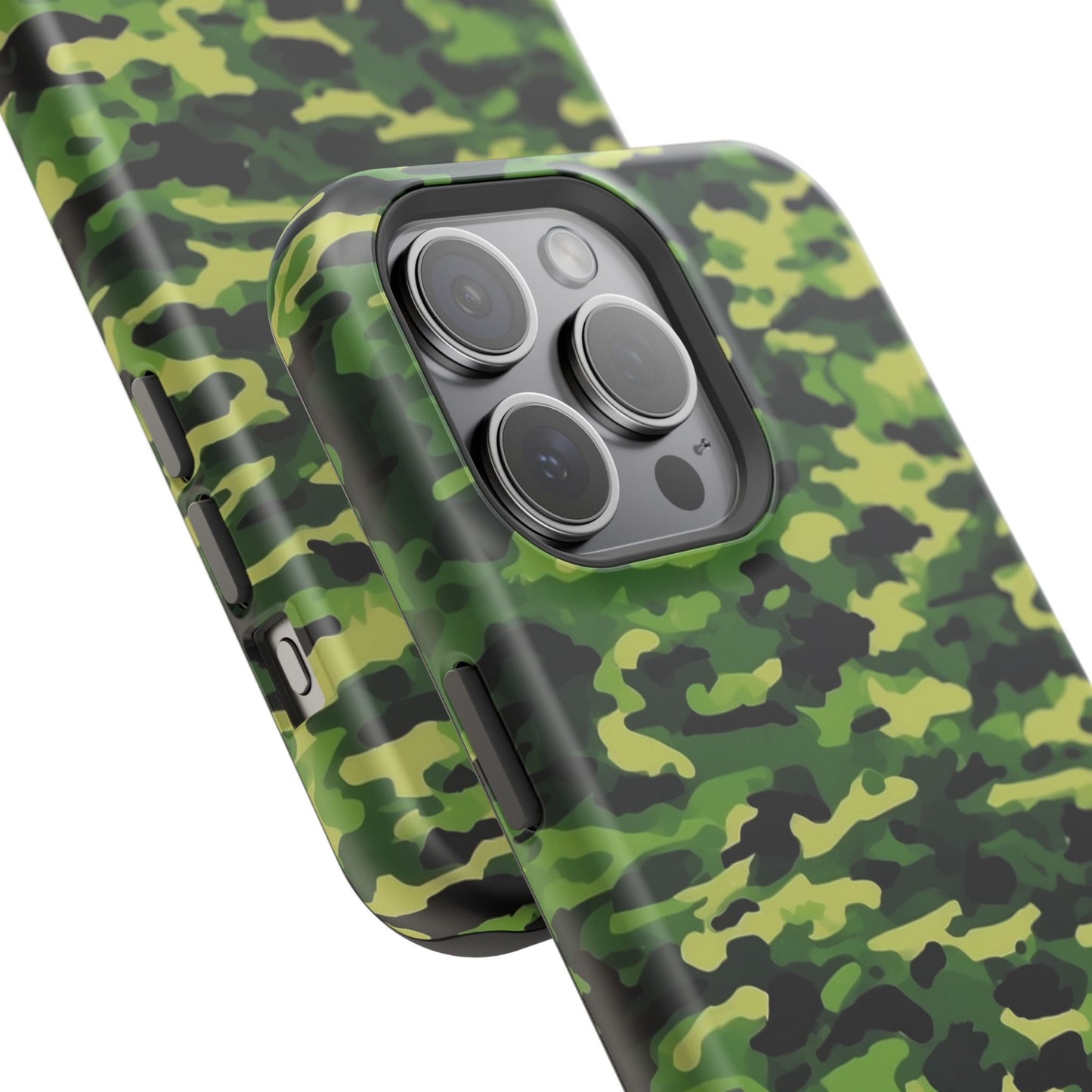 Green Woodland Camouflage – MagSafe iPhone Case, Slim and Shockproof - BOGO Cases