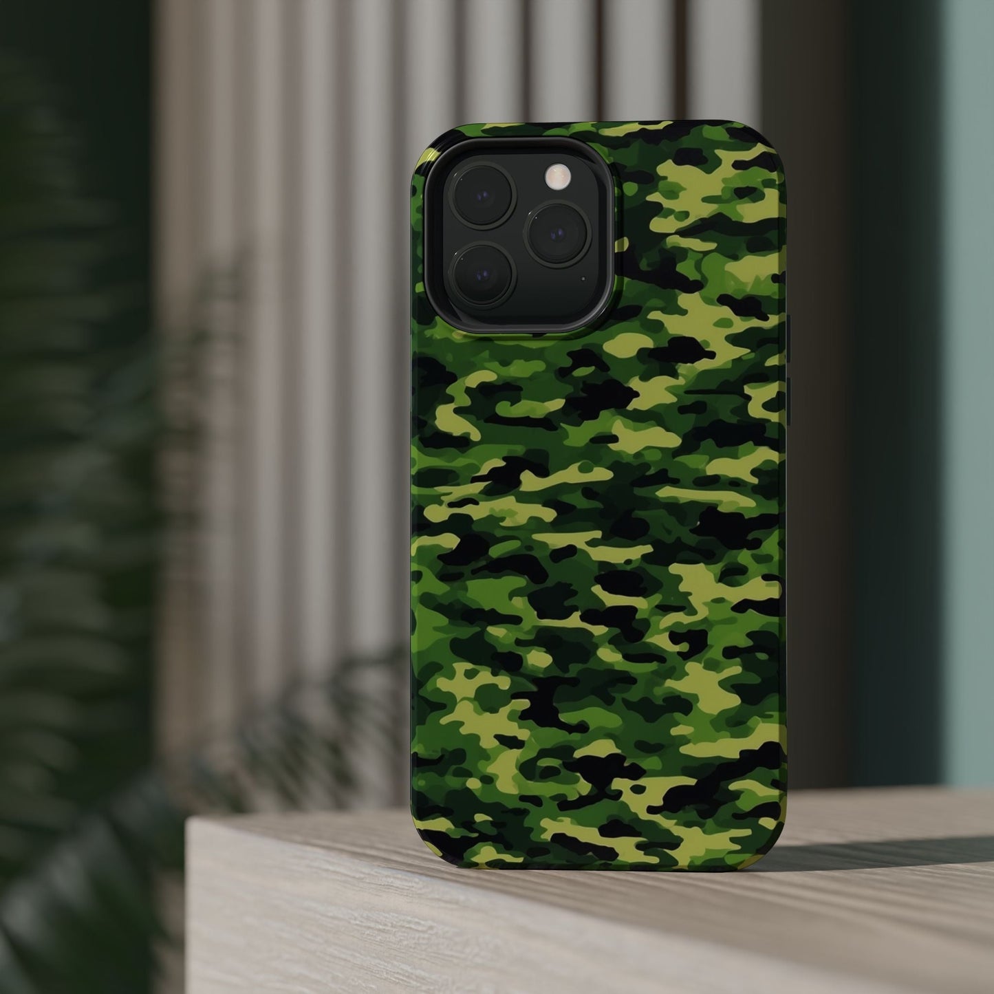 Green Woodland Camouflage – MagSafe iPhone Case, Slim and Shockproof - BOGO Cases