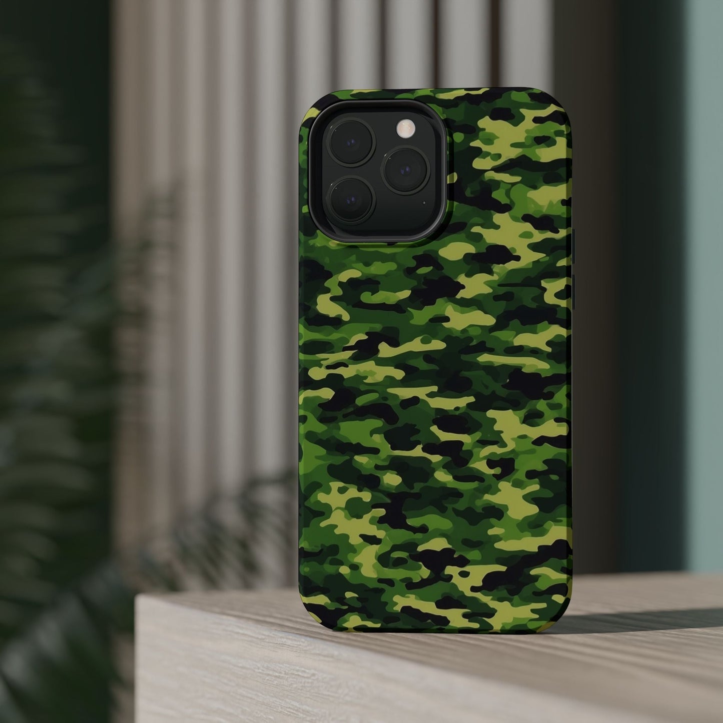 Green Woodland Camouflage – MagSafe iPhone Case, Slim and Shockproof - BOGO Cases
