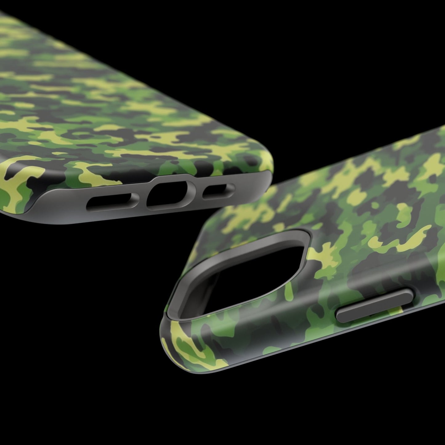 Green Woodland Camouflage – MagSafe iPhone Case, Slim and Shockproof - BOGO Cases