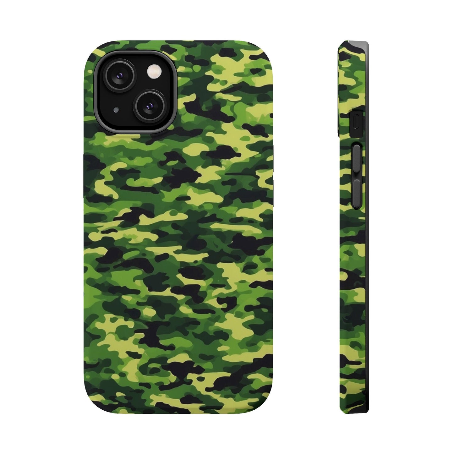 Green Woodland Camouflage – MagSafe iPhone Case, Slim and Shockproof - BOGO Cases