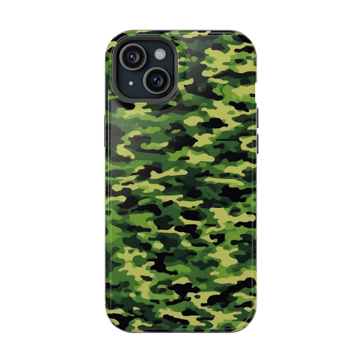 Green Woodland Camouflage – MagSafe iPhone Case, Slim and Shockproof - BOGO Cases