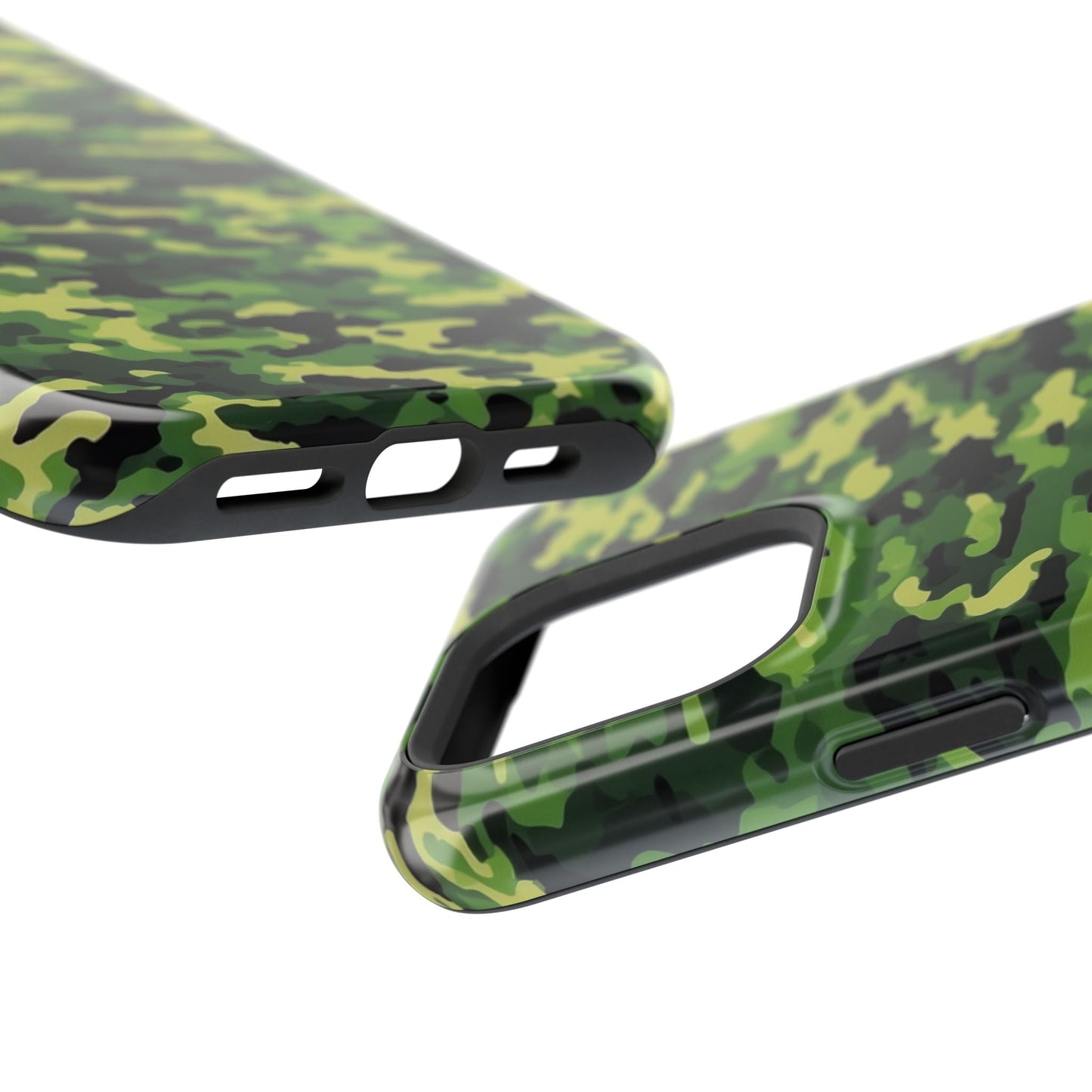 Green Woodland Camouflage – MagSafe iPhone Case, Slim and Shockproof - BOGO Cases