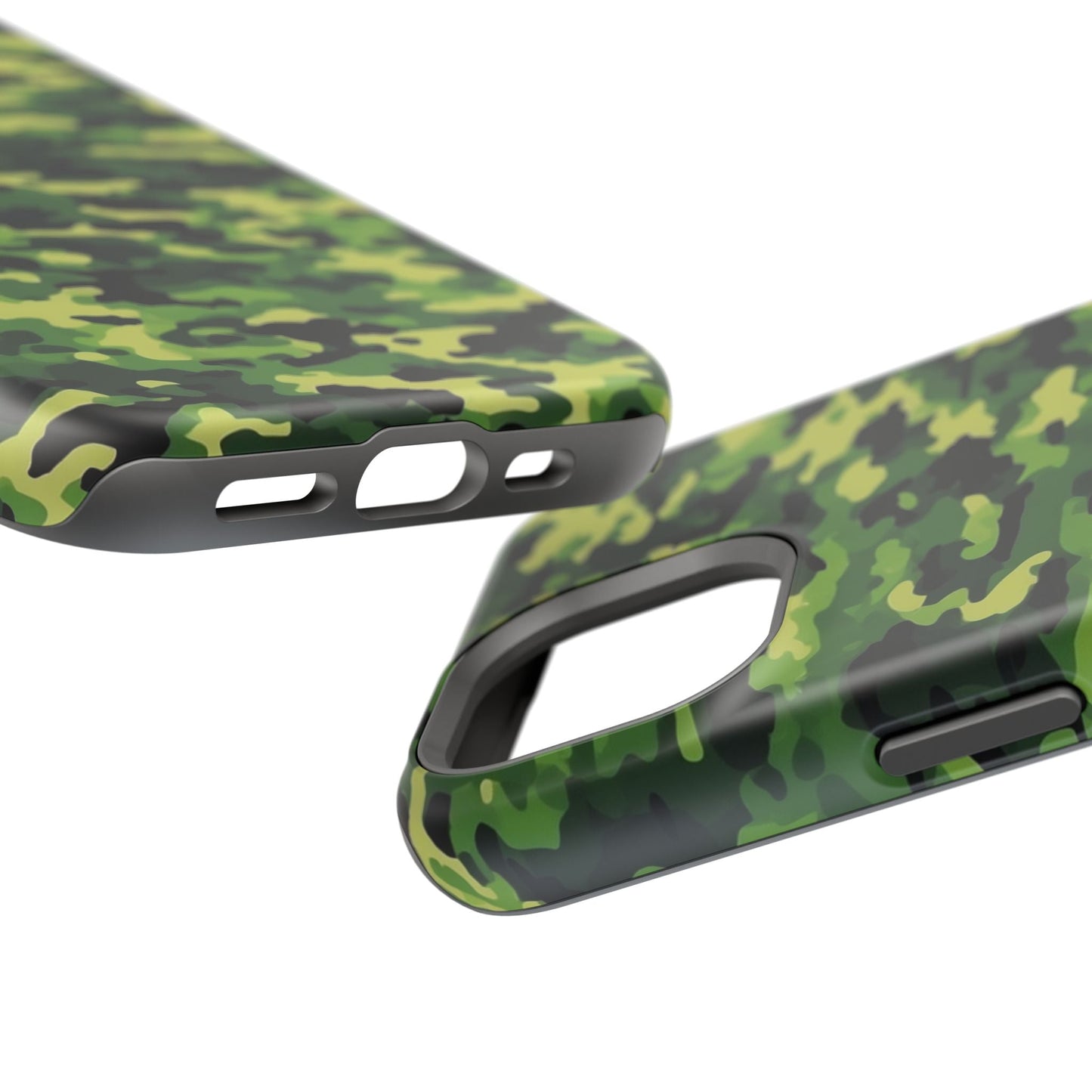 Green Woodland Camouflage – MagSafe iPhone Case, Slim and Shockproof - BOGO Cases