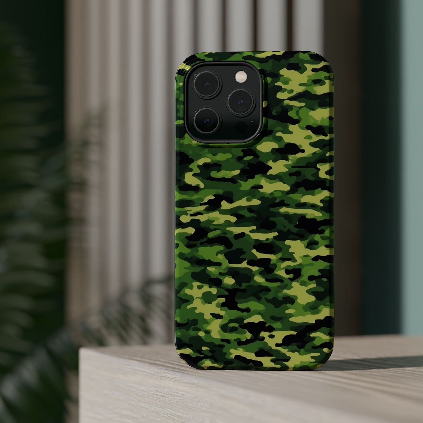 Green Woodland Camouflage – MagSafe iPhone Case, Slim and Shockproof - BOGO Cases