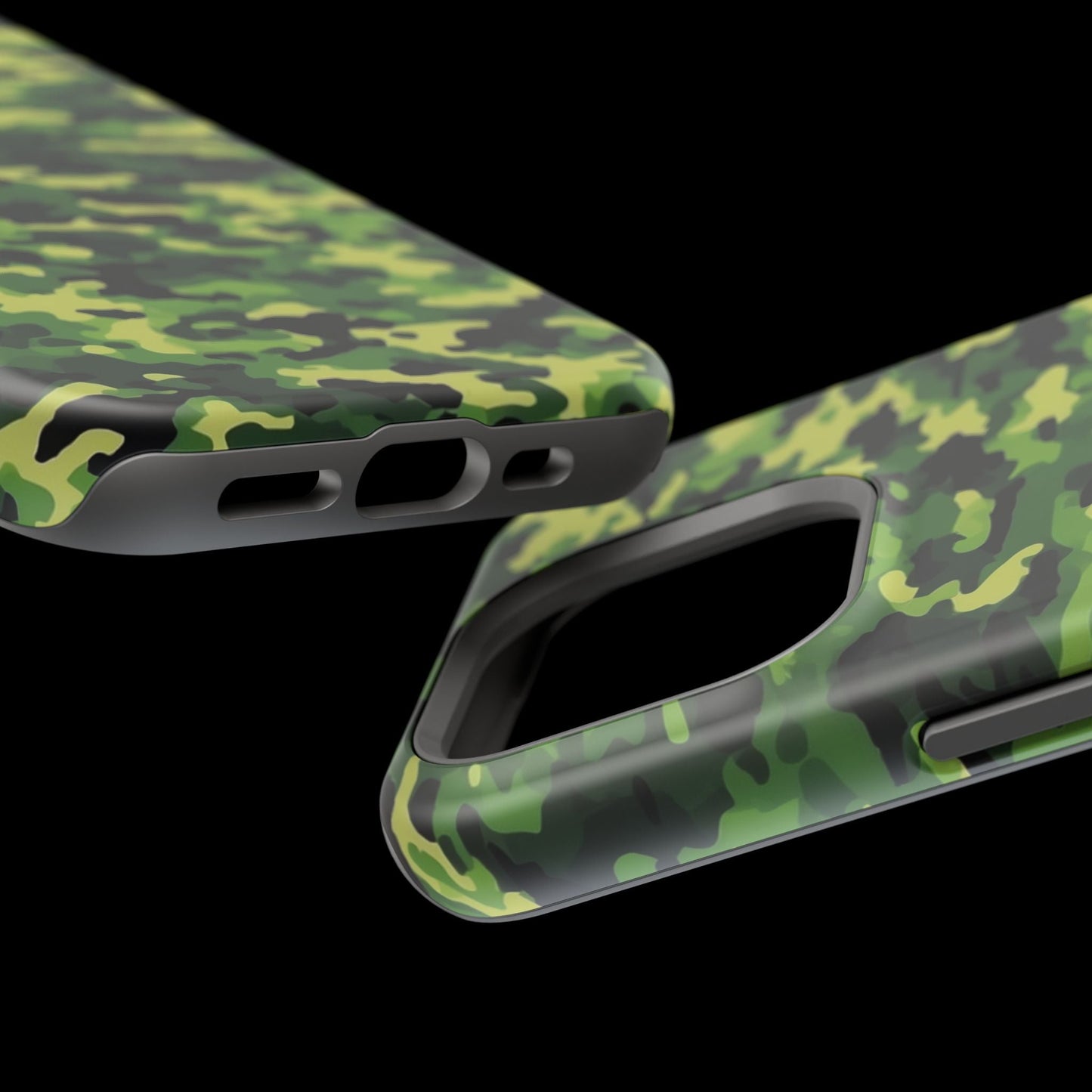 Green Woodland Camouflage – MagSafe iPhone Case, Slim and Shockproof - BOGO Cases