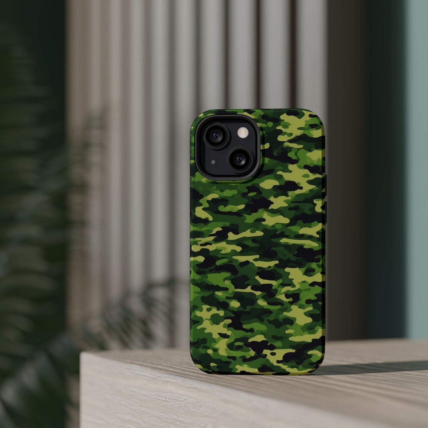 Green Woodland Camouflage – MagSafe iPhone Case, Slim and Shockproof - BOGO Cases