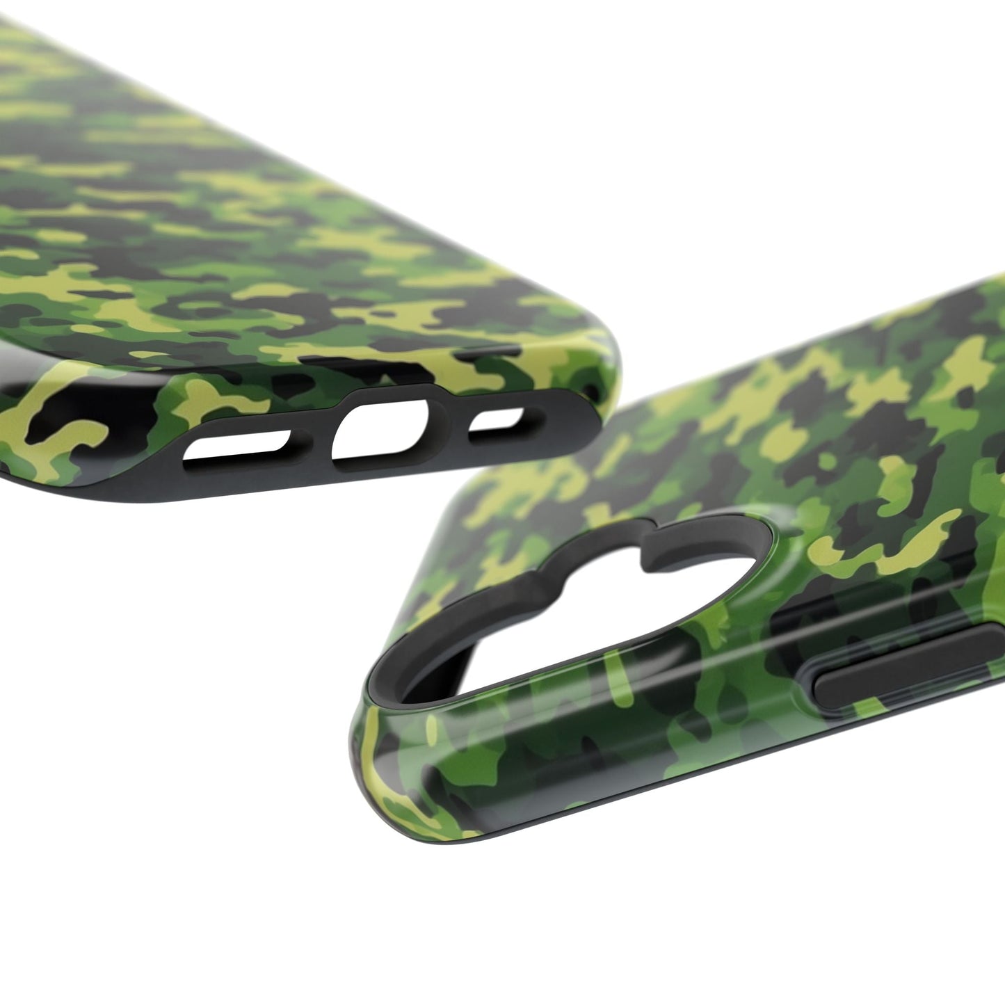 Green Woodland Camouflage – MagSafe iPhone Case, Slim and Shockproof - BOGO Cases