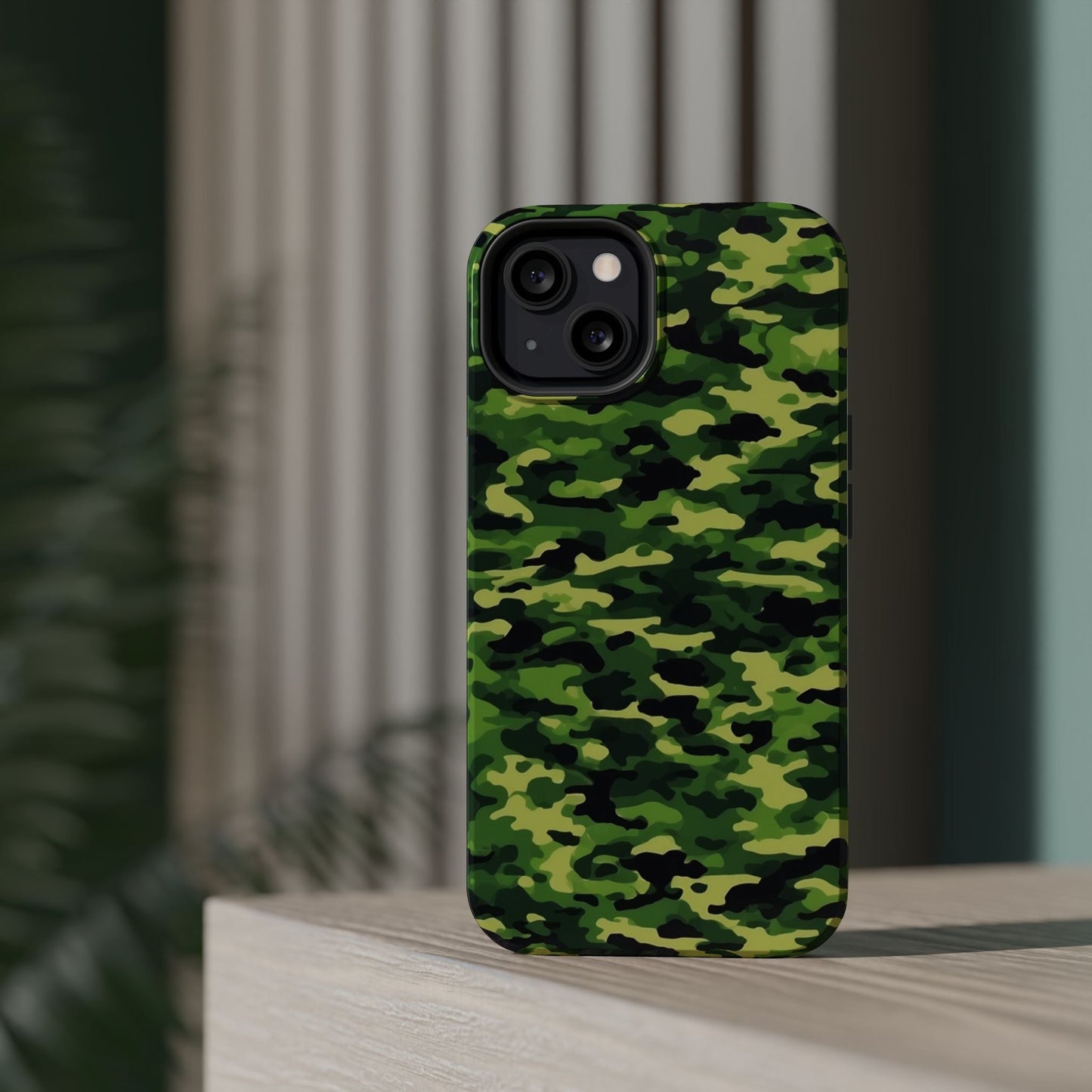 Green Woodland Camouflage – MagSafe iPhone Case, Slim and Shockproof - BOGO Cases
