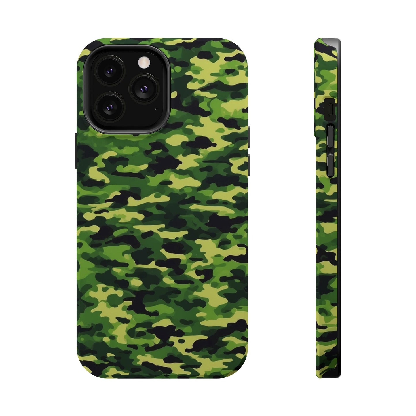 Green Woodland Camouflage – MagSafe iPhone Case, Slim and Shockproof - BOGO Cases