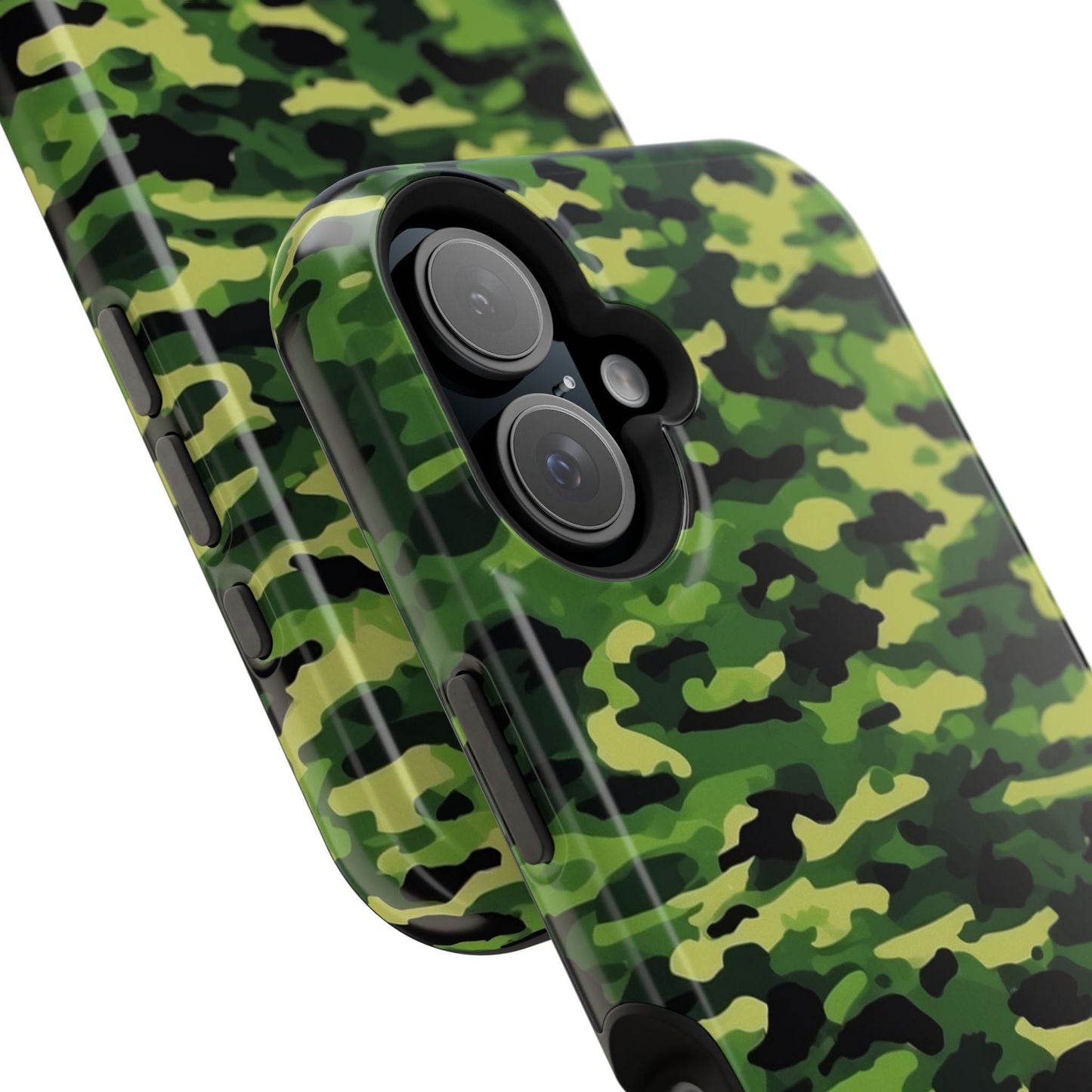 Green Woodland Camouflage – MagSafe iPhone Case, Slim and Shockproof - BOGO Cases
