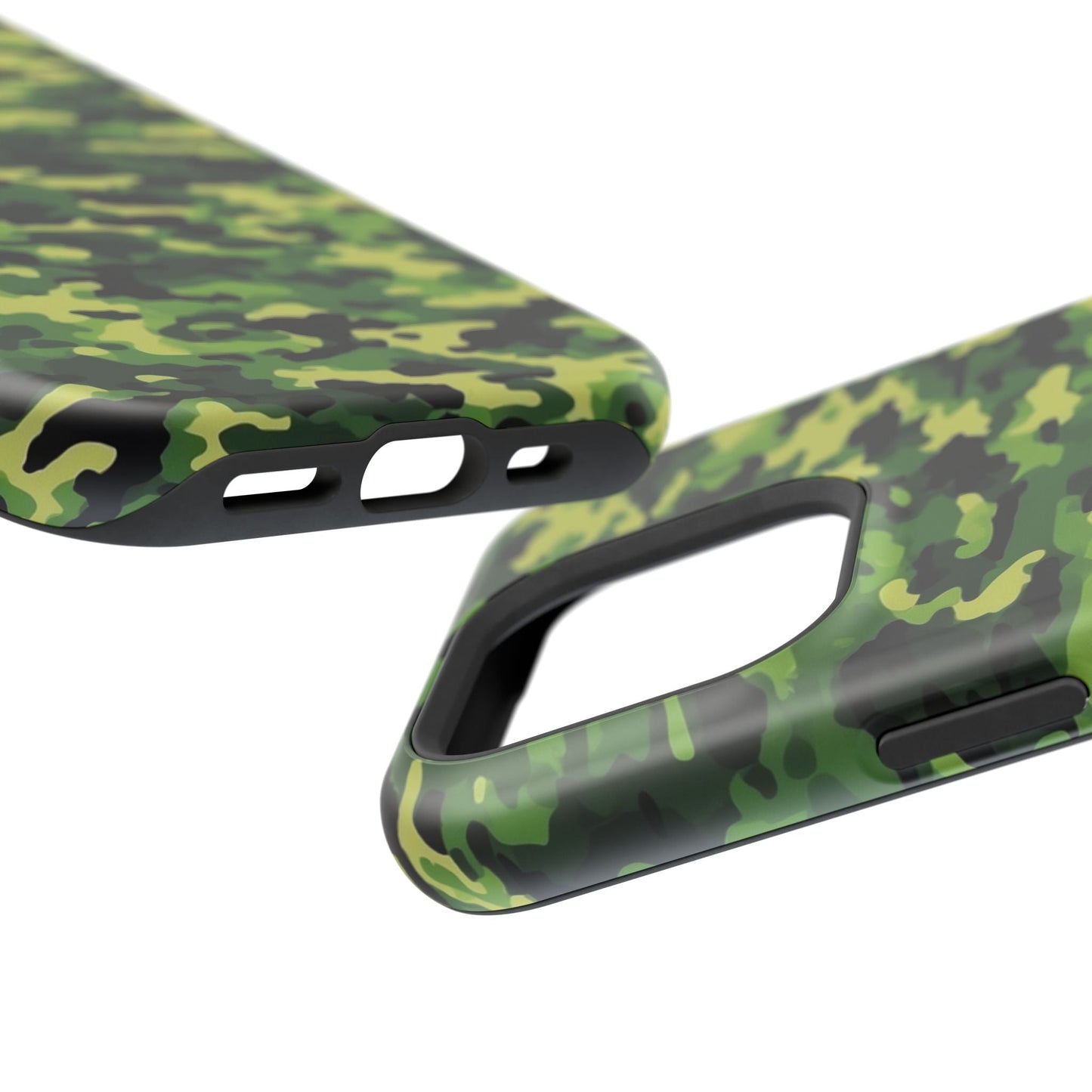 Green Woodland Camouflage – MagSafe iPhone Case, Slim and Shockproof - BOGO Cases
