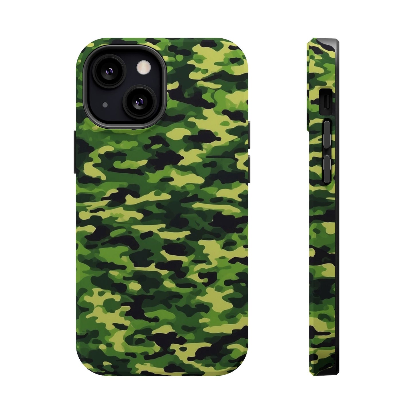 Green Woodland Camouflage – MagSafe iPhone Case, Slim and Shockproof - BOGO Cases