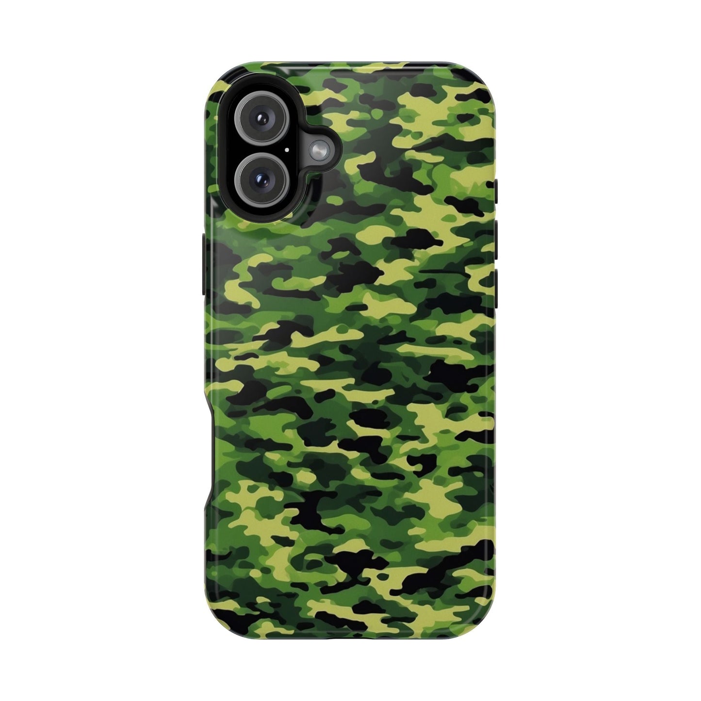 Green Woodland Camouflage – MagSafe iPhone Case, Slim and Shockproof - BOGO Cases