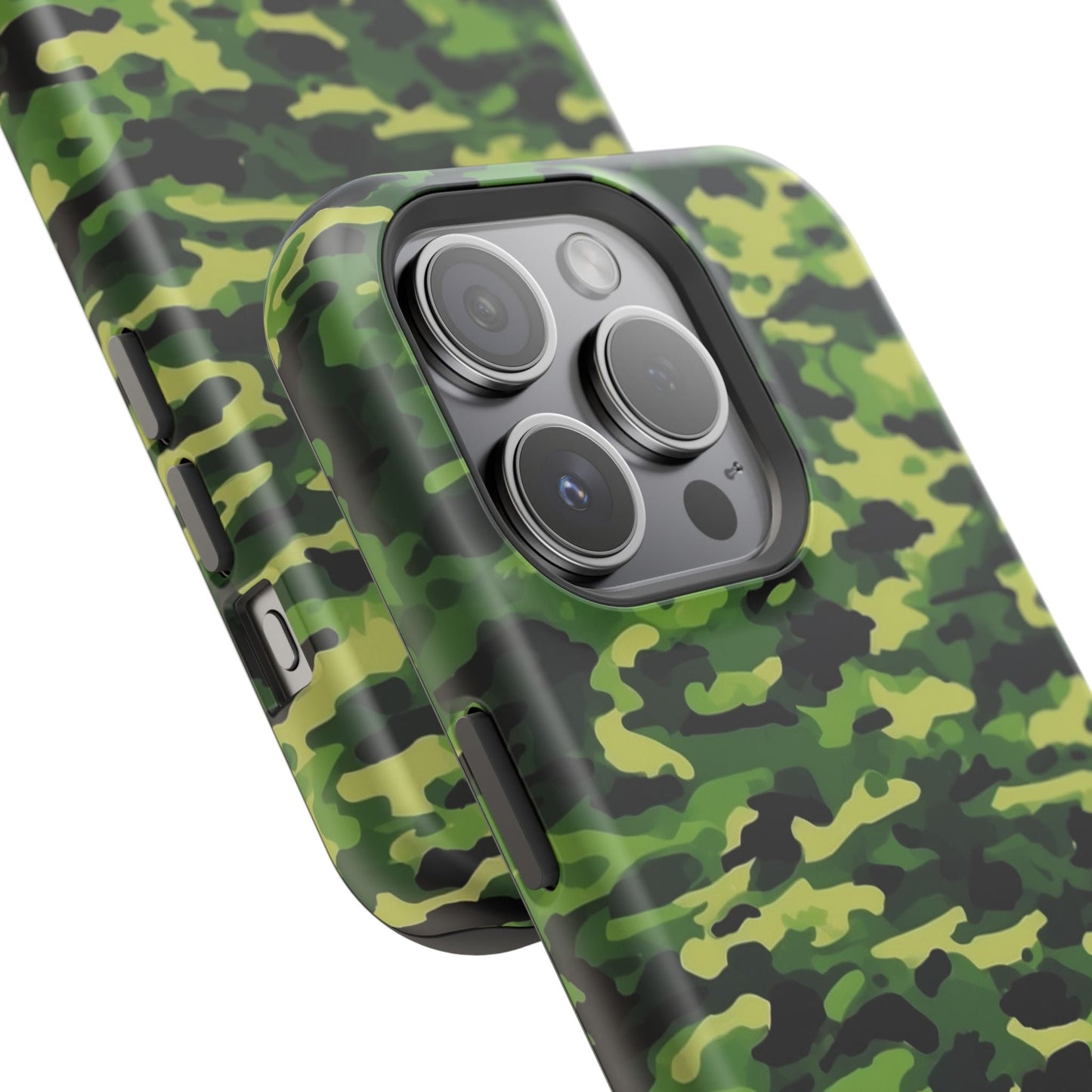 Green Woodland Camouflage – MagSafe iPhone Case, Slim and Shockproof - BOGO Cases