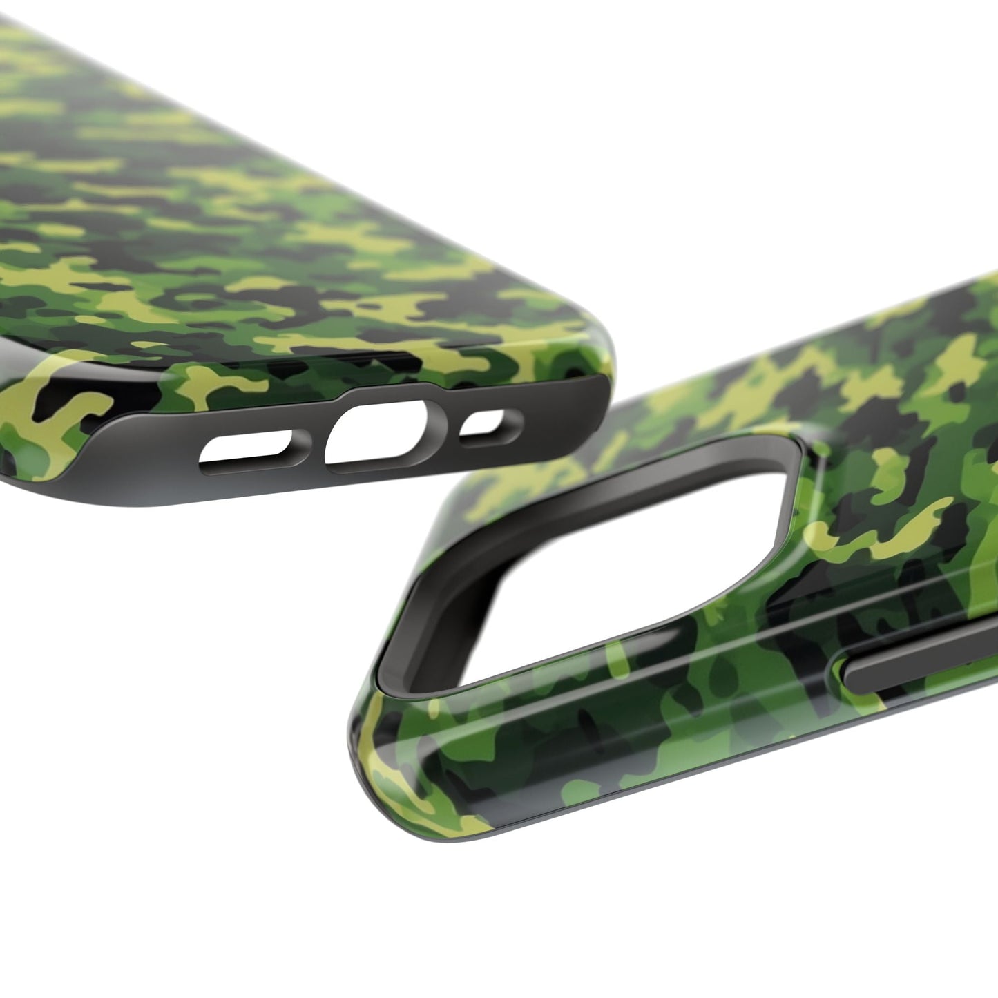 Green Woodland Camouflage – MagSafe iPhone Case, Slim and Shockproof - BOGO Cases