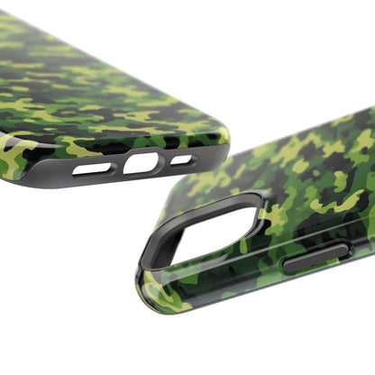 Green Woodland Camouflage – MagSafe iPhone Case, Slim and Shockproof - BOGO Cases