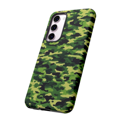 Green Woodland Camouflage – Samsung Galaxy Case, Tough Drop - Proof Design - BOGO Cases