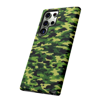 Green Woodland Camouflage – Samsung Galaxy Case, Tough Drop - Proof Design - BOGO Cases