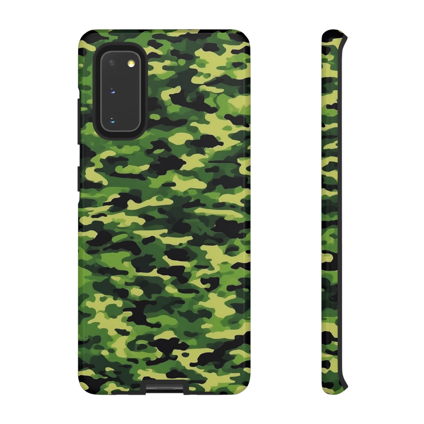 Green Woodland Camouflage – Samsung Galaxy Case, Tough Drop - Proof Design - BOGO Cases