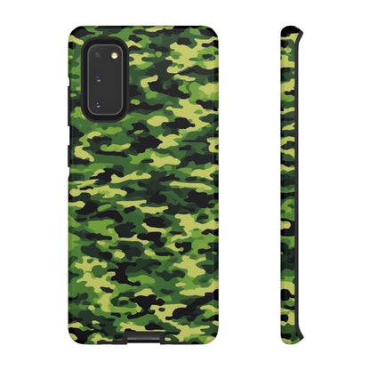 Green Woodland Camouflage – Samsung Galaxy Case, Tough Drop - Proof Design - BOGO Cases