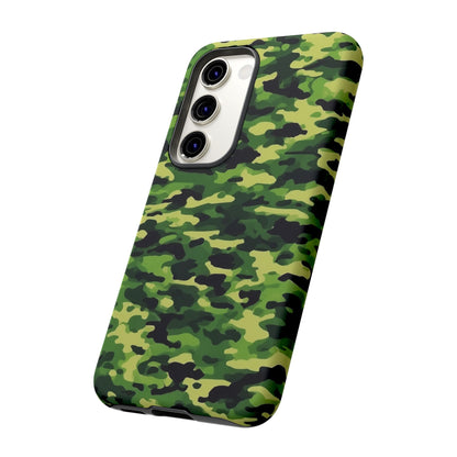 Green Woodland Camouflage – Samsung Galaxy Case, Tough Drop - Proof Design - BOGO Cases