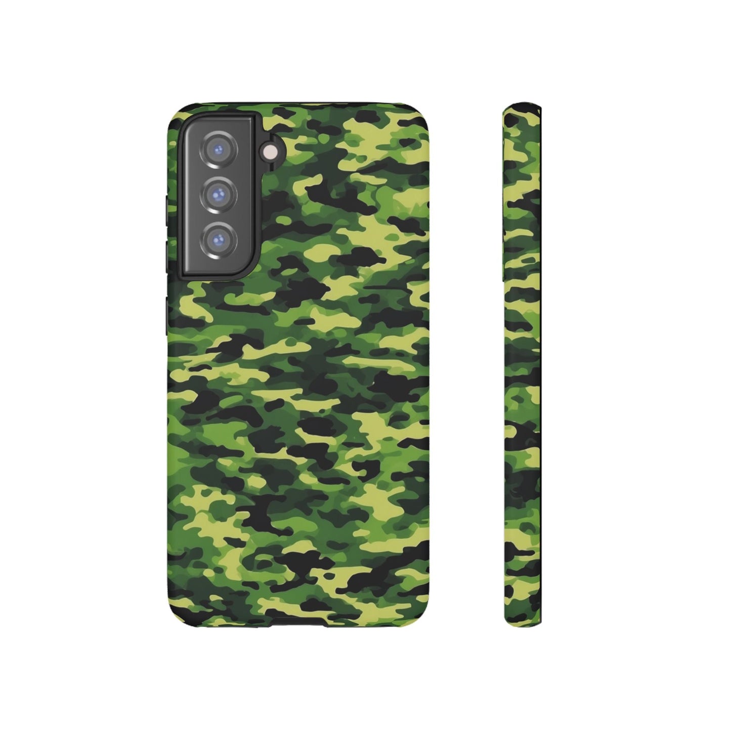 Green Woodland Camouflage – Samsung Galaxy Case, Tough Drop - Proof Design - BOGO Cases