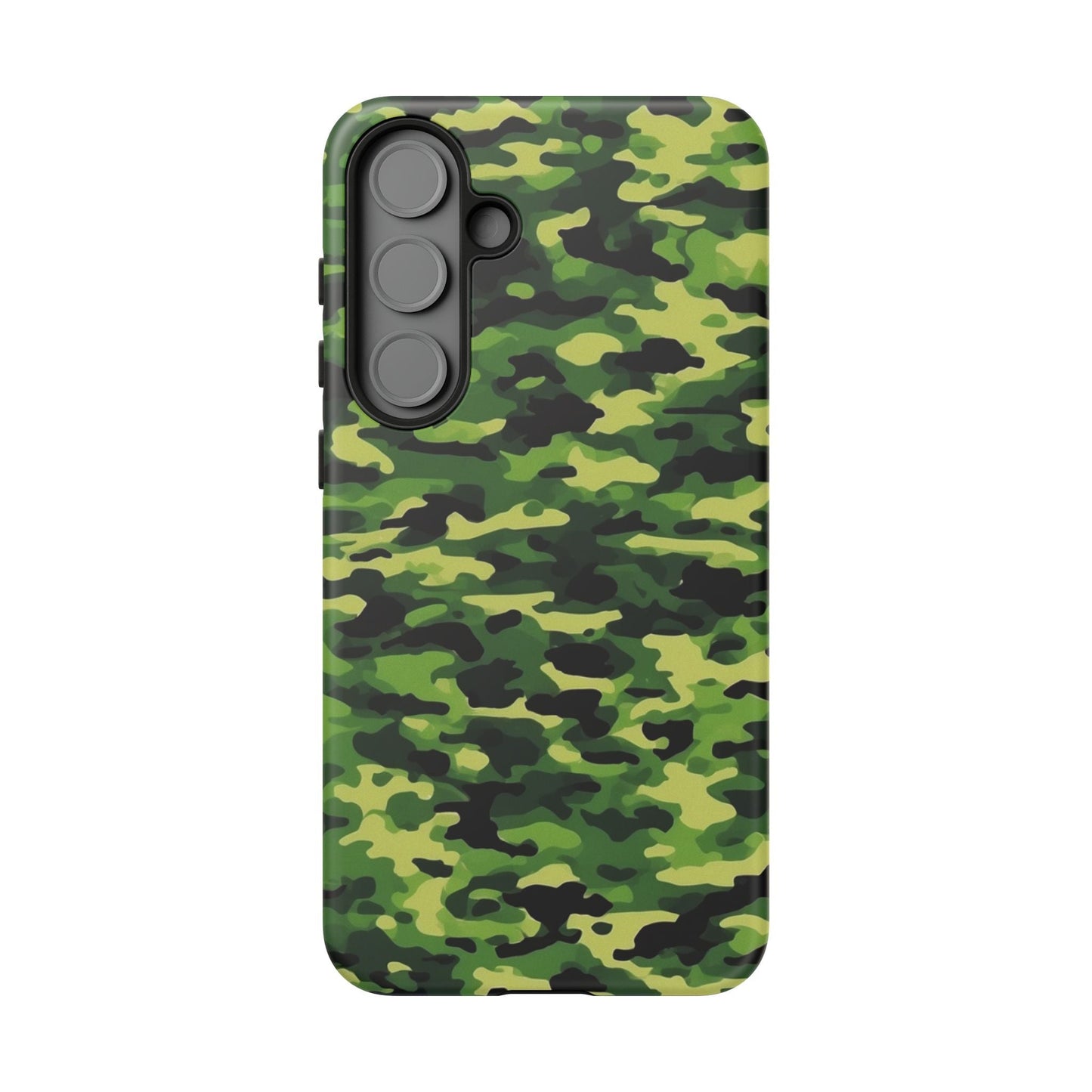 Green Woodland Camouflage – Samsung Galaxy Case, Tough Drop - Proof Design - BOGO Cases