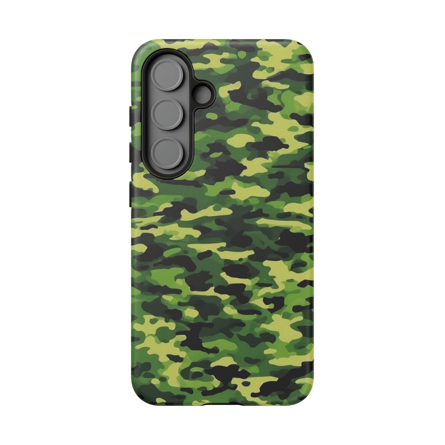 Green Woodland Camouflage – Samsung Galaxy Case, Tough Drop - Proof Design - BOGO Cases