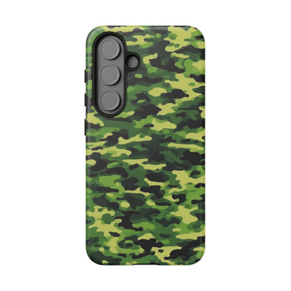 Green Woodland Camouflage – Samsung Galaxy Case, Tough Drop - Proof Design - BOGO Cases