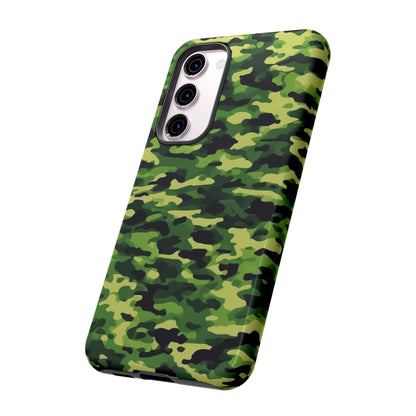Green Woodland Camouflage – Samsung Galaxy Case, Tough Drop - Proof Design - BOGO Cases