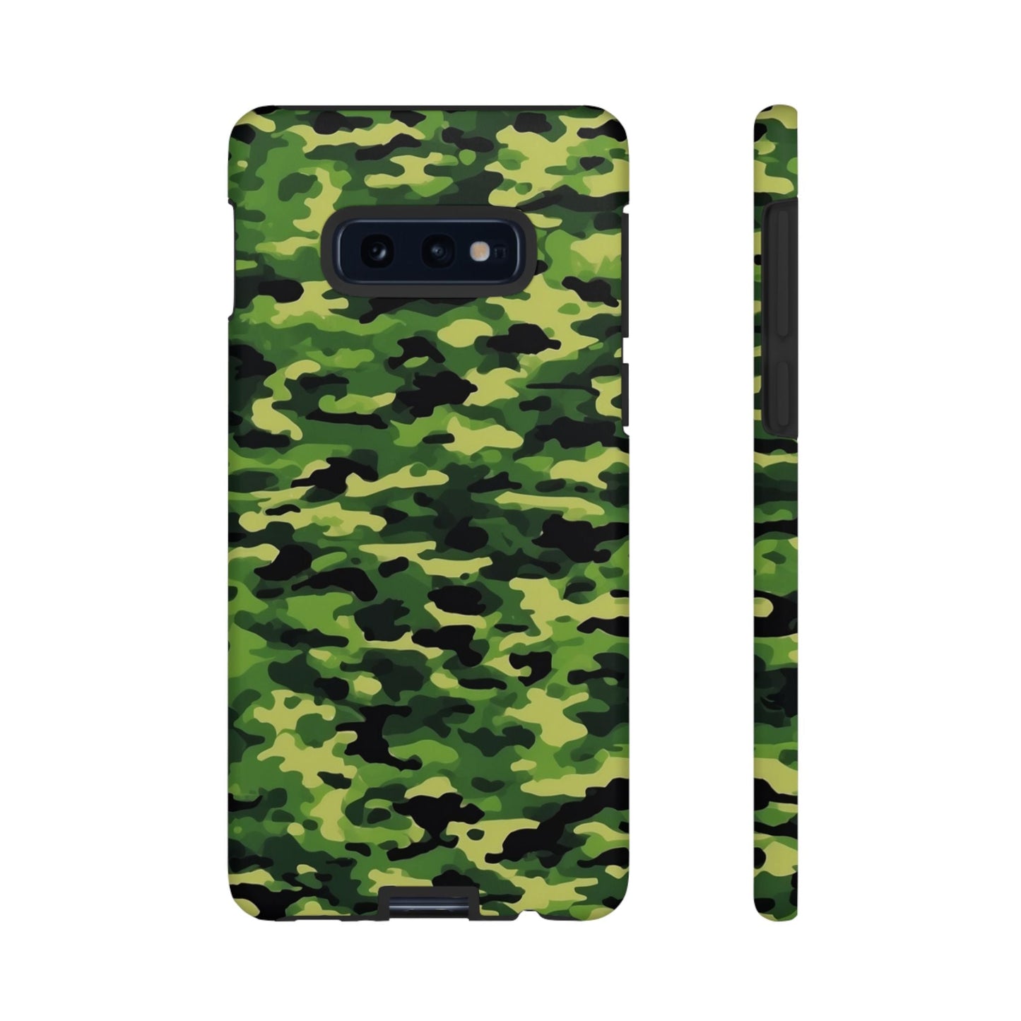 Green Woodland Camouflage – Samsung Galaxy Case, Tough Drop - Proof Design - BOGO Cases