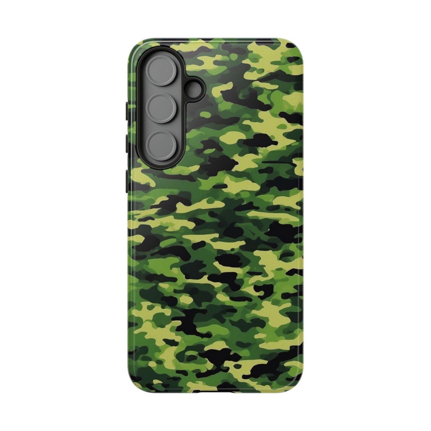 Green Woodland Camouflage – Samsung Galaxy Case, Tough Drop - Proof Design - BOGO Cases