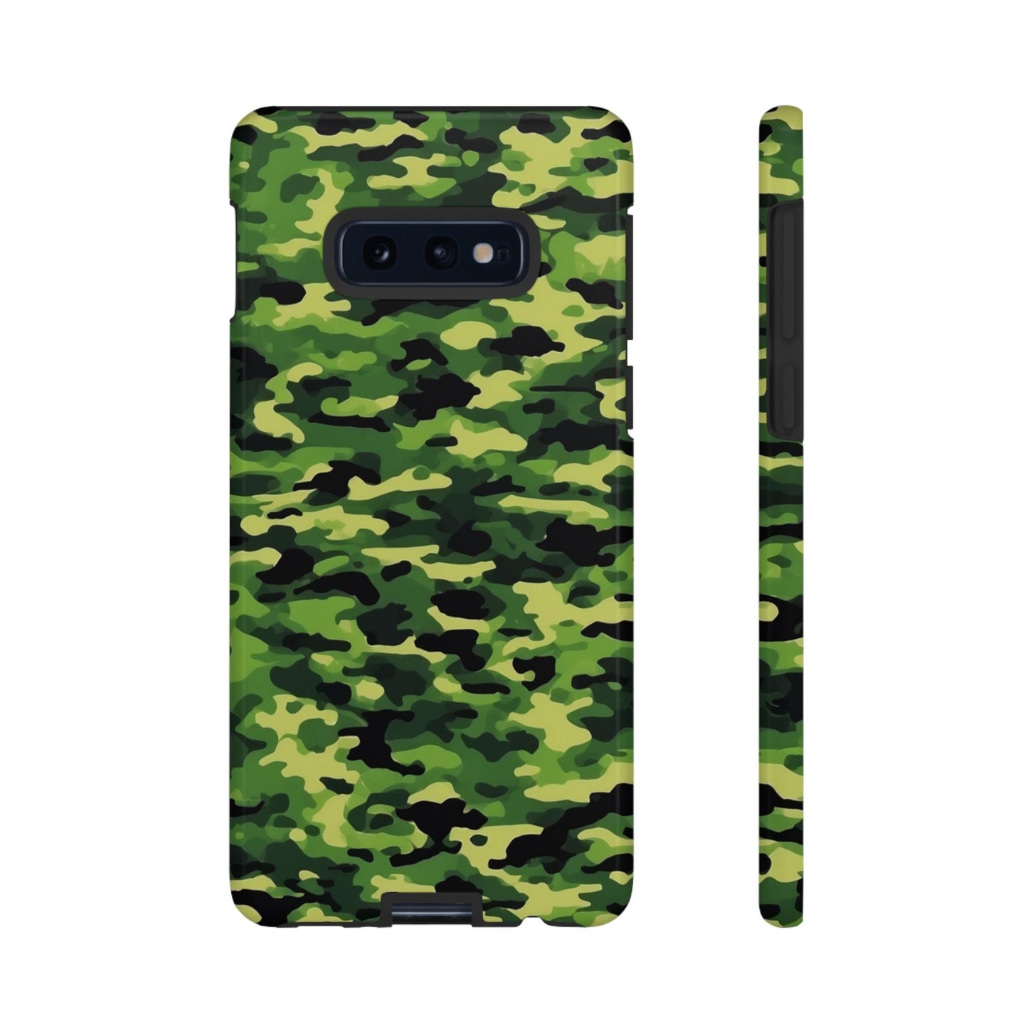 Green Woodland Camouflage – Samsung Galaxy Case, Tough Drop - Proof Design - BOGO Cases