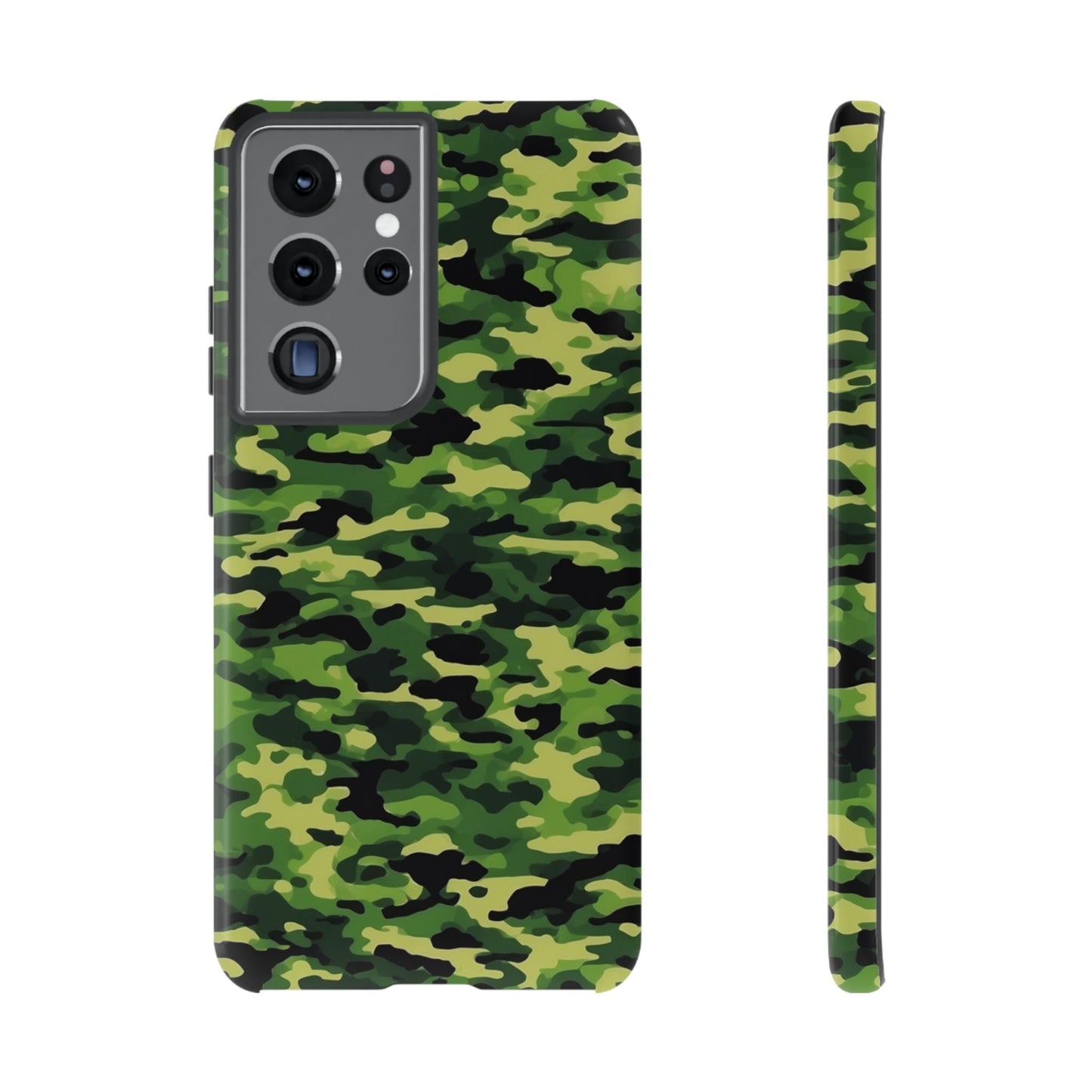 Green Woodland Camouflage – Samsung Galaxy Case, Tough Drop - Proof Design - BOGO Cases