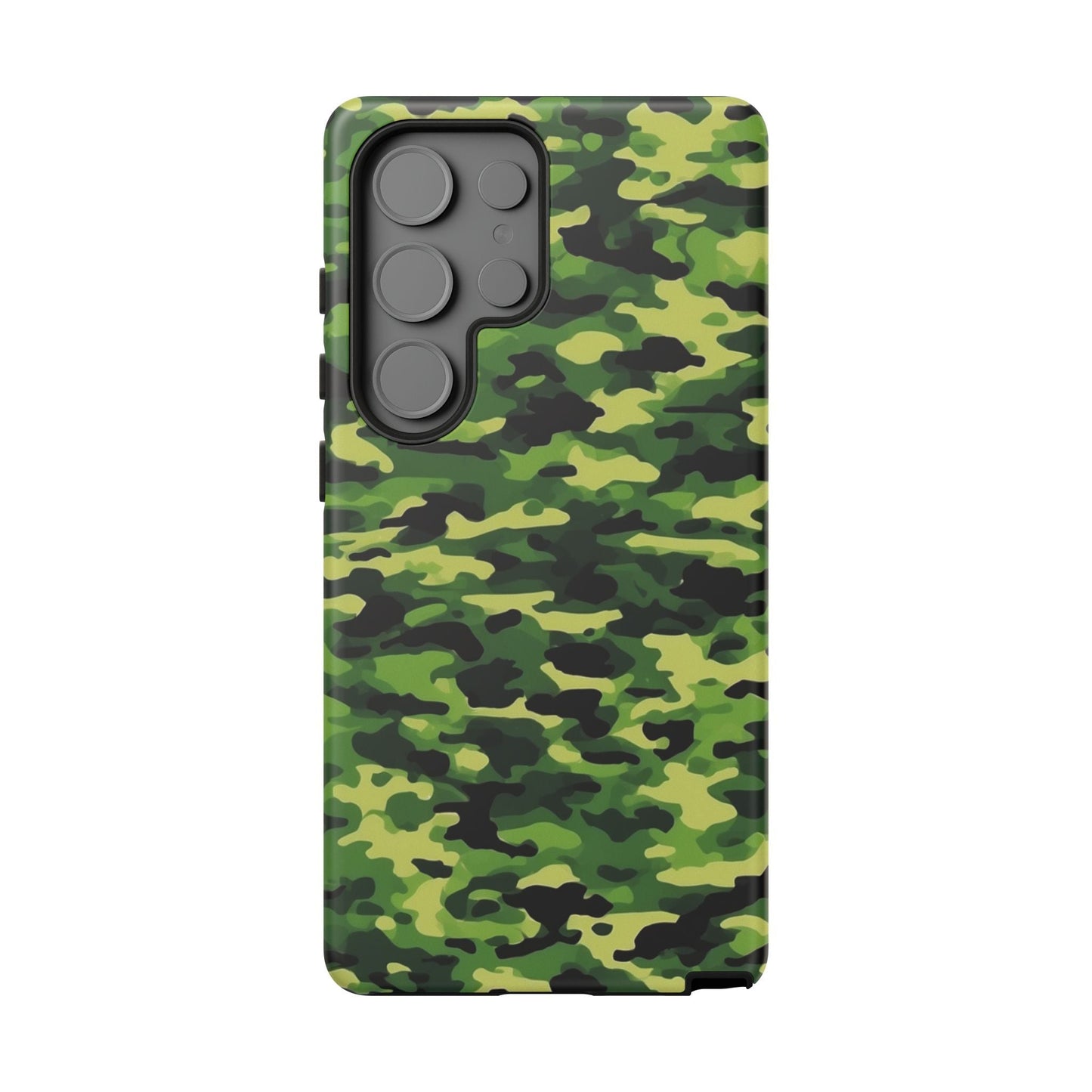 Green Woodland Camouflage – Samsung Galaxy Case, Tough Drop - Proof Design - BOGO Cases