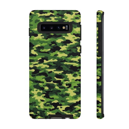 Green Woodland Camouflage – Samsung Galaxy Case, Tough Drop - Proof Design - BOGO Cases