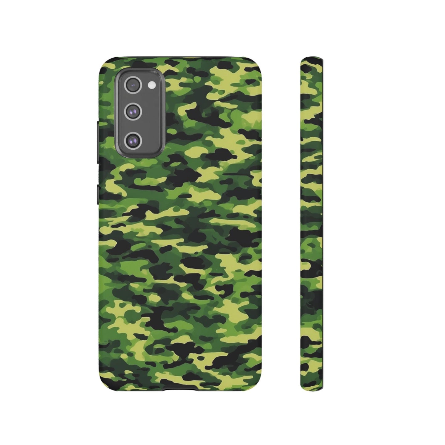 Green Woodland Camouflage – Samsung Galaxy Case, Tough Drop - Proof Design - BOGO Cases