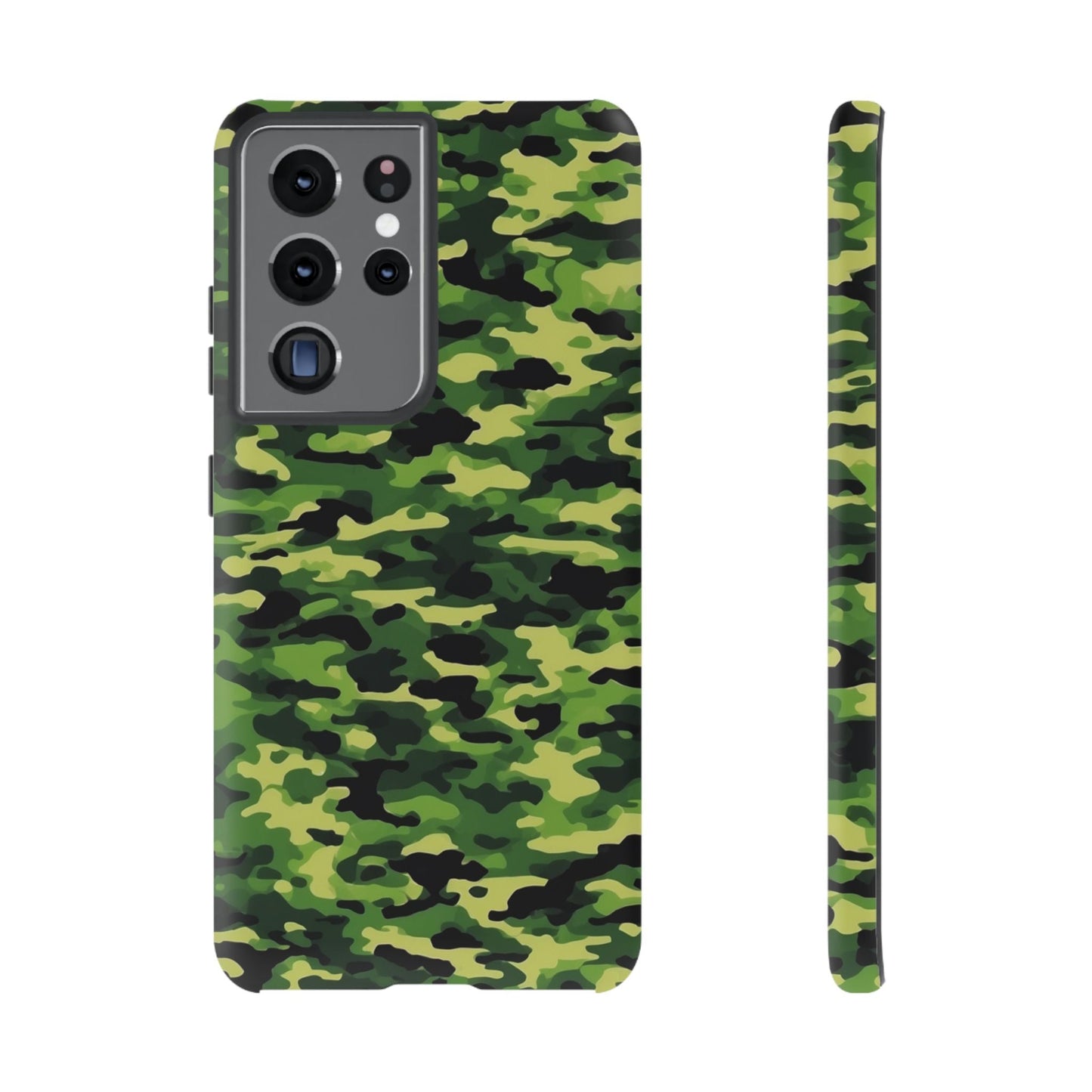 Green Woodland Camouflage – Samsung Galaxy Case, Tough Drop - Proof Design - BOGO Cases