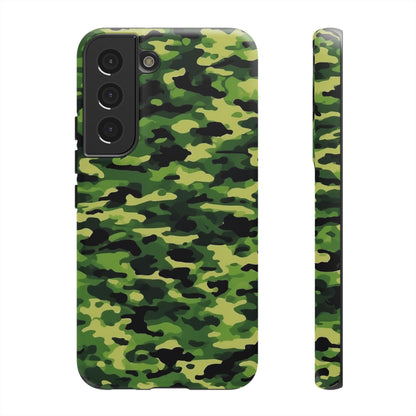 Green Woodland Camouflage – Samsung Galaxy Case, Tough Drop - Proof Design - BOGO Cases
