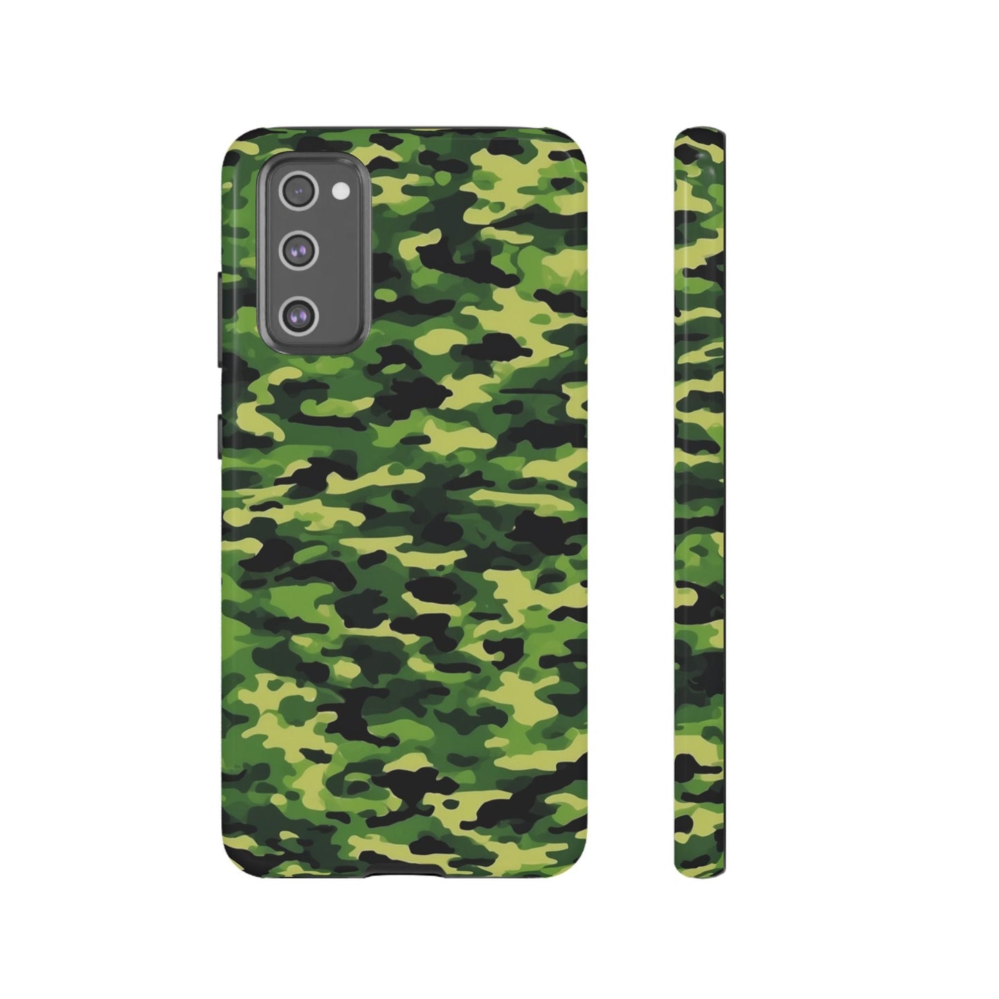 Green Woodland Camouflage – Samsung Galaxy Case, Tough Drop - Proof Design - BOGO Cases