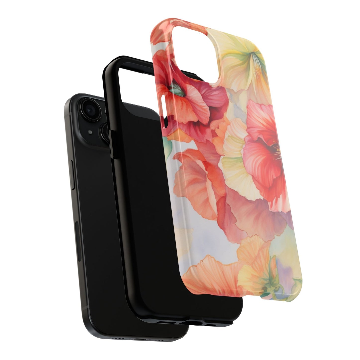 Gumamela Blush Pink Watercolor Floral – iPhone Series Case - BOGO Cases